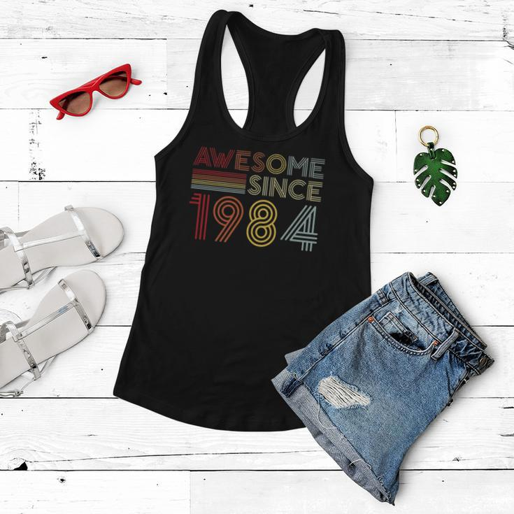38Th Birthday 1984 Made In 1984 Awesome Since 1984 Birthday Gift Women Flowy Tank