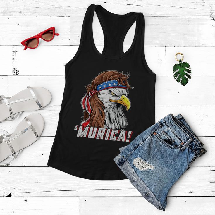 4Th Of July Eagle Mullet Murica American Flag Usa Merica Cute Gift Women Flowy Tank