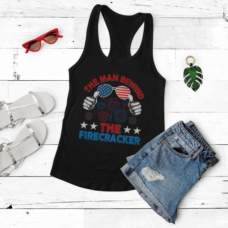 4Th Of July The Man Behind The Firecracker Patriotic Us Flag Gift Women Flowy Tank