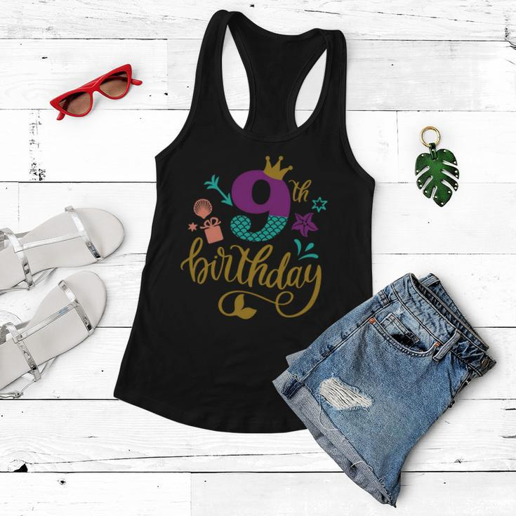 9Th Birthday Cute Graphic Design Printed Casual Daily Basic Women Flowy Tank