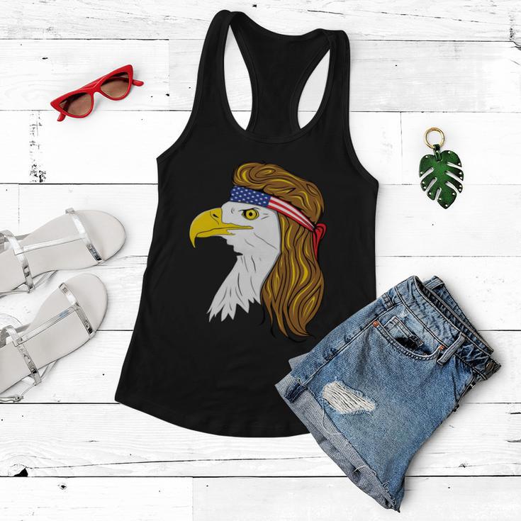 American Bald Eagle Mullet 4Th Of July Funny Usa Patriotic Cute Gift Women Flowy Tank