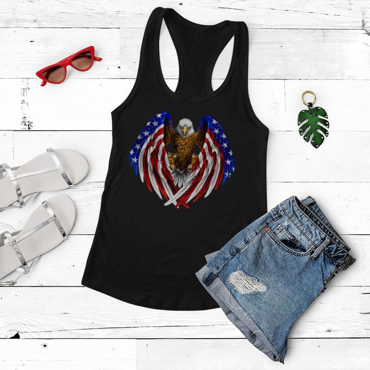 American Flag Eagle V2 Women Flowy Tank