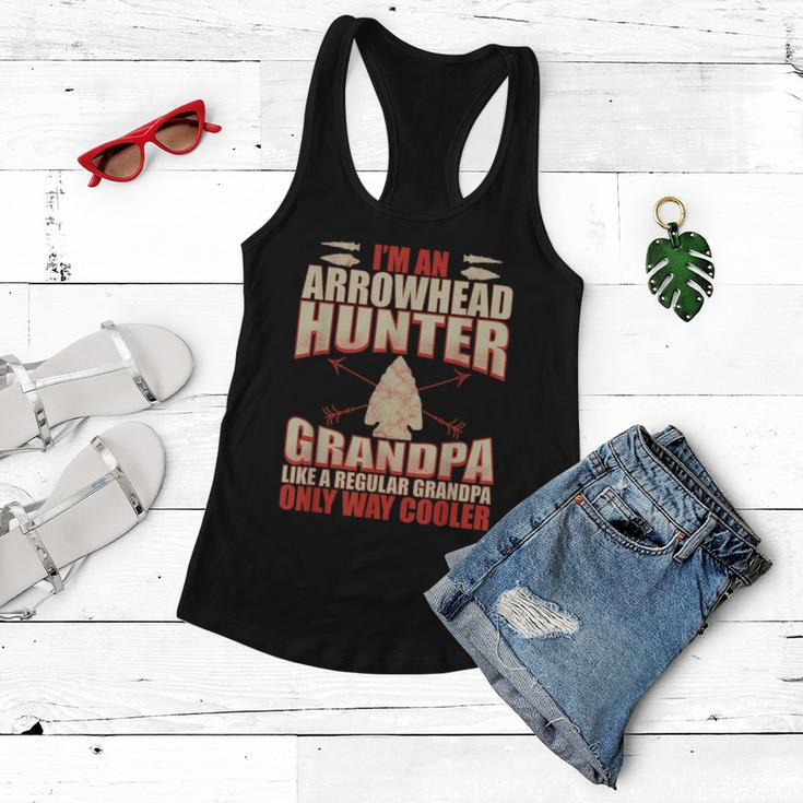 Arrowhead Hunting Funny Arrowhead Hunter Grandpa V2 Women Flowy Tank