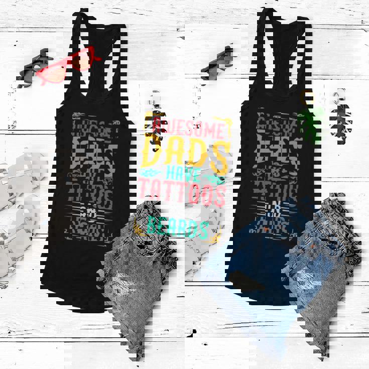 Awesome Dads Have Tattoos And Beards Best Dad Ever Fathers Day Graphic Design Printed Casual Daily Basic Women Flowy Tank Awesome Dads Have Tattoos And Beards Best Dad Ever Fathers Day Graphic Design Printed Casual Daily Basic Women Flowy Tank