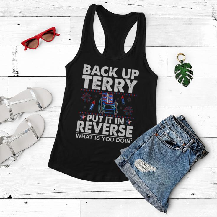 Back Up Terry Put It In Reverse Firework Funny 4Th Of July V2 Women Flowy Tank