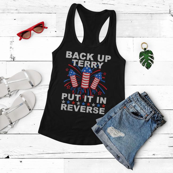 Back Up Terry Put It In Reverse Firework Funny 4Th Of July V4 Women Flowy Tank