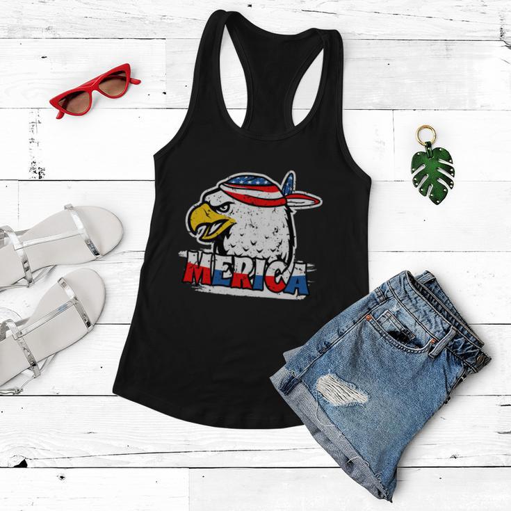 Bald Eagle Mullet American Flag Merica 4Th Of July Great Gift Women Flowy Tank