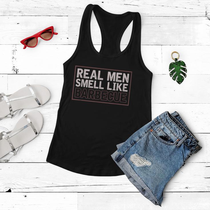 Bbq Grillmaster Men Real Men Smell Like Barbecue Tshirt Women Flowy Tank