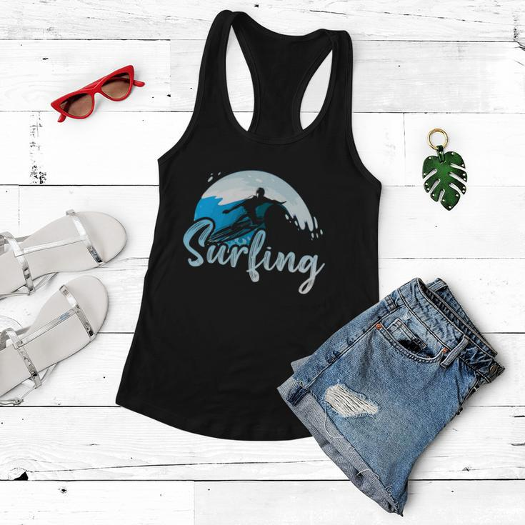 Beach Surfing Summer Vacation Surf Women Flowy Tank