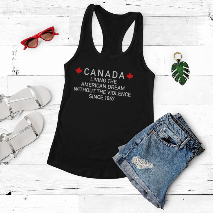 Canada Living The American Dream Without The Violence Since Tshirt Women Flowy Tank