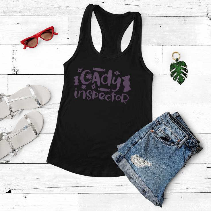 Candy Inspector Funny Halloween Quote V3 Women Flowy Tank