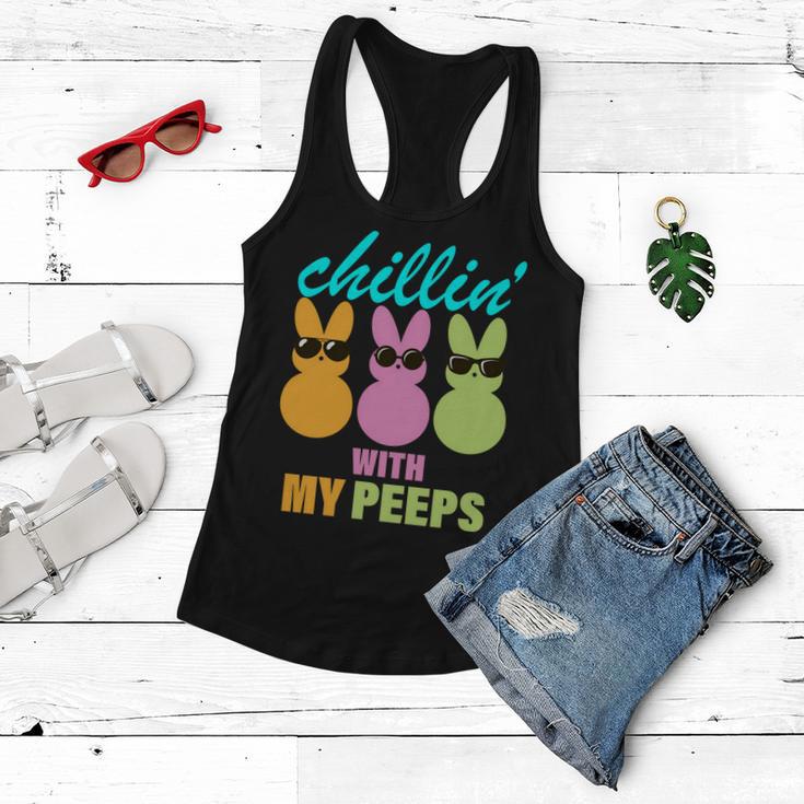 Chillin With My Peeps Women Flowy Tank