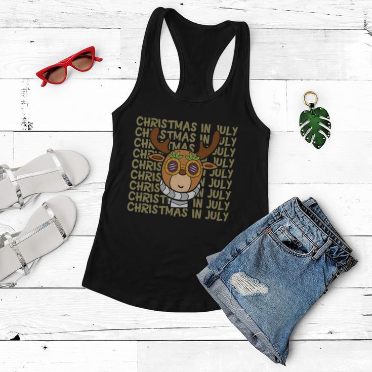 Christmas In July Summer Reindeer Christmas In July Women Flowy Tank