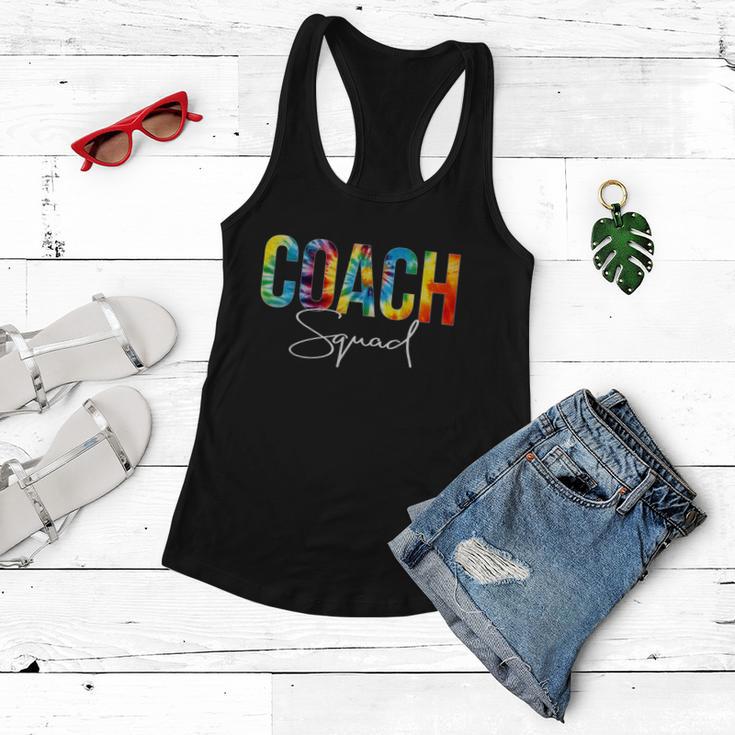 Coach Squad Tie Dye Hello Back To School Women Flowy Tank