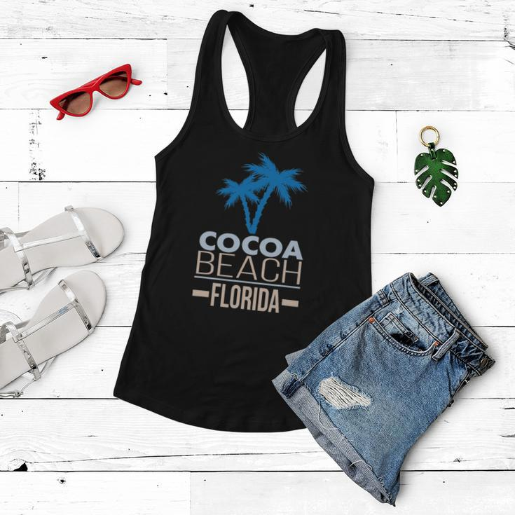 Cocoa Beach Florida Palm Tree Women Flowy Tank