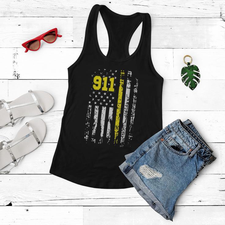 Dispatcher 911 First Responder Usa Dispatcher Gift Women Flowy Tank