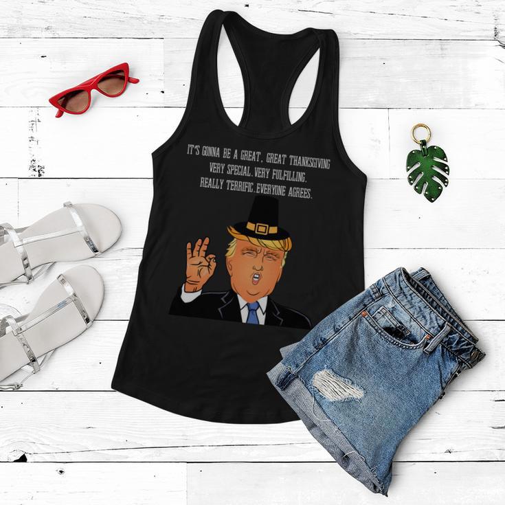 Donald Trump Its Gonna Be A Great Thanksgiving Tshirt Women Flowy Tank