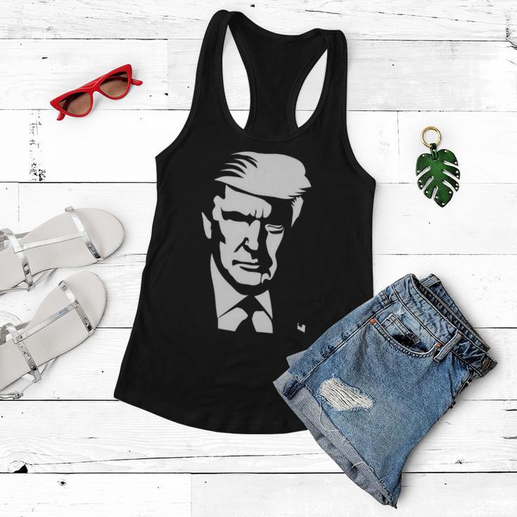 Donald Trump Silhouette Tshirt Women Flowy Tank