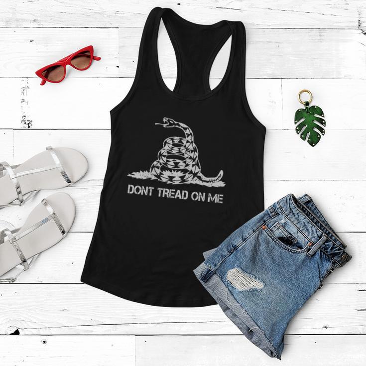 Don’T Tread On Me Uterus Meaningful Gift Women Flowy Tank