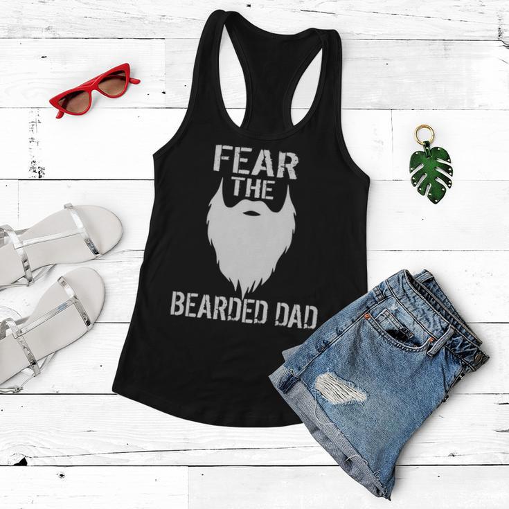 Fear The Bearded Dad Tshirt Women Flowy Tank