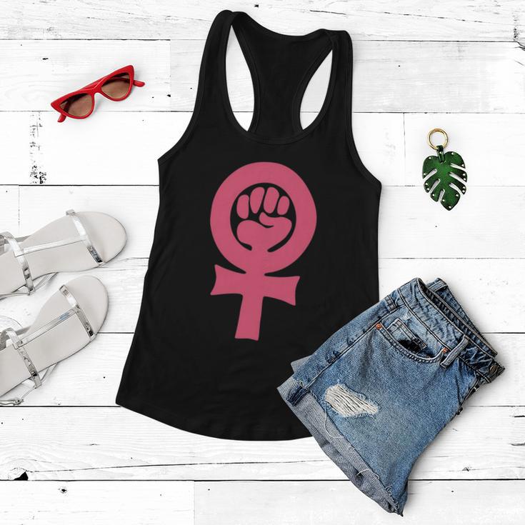 Feminism Venus Clenched Fist Symbol Womens Rights Feminist Women Flowy Tank