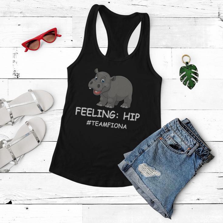 Fiona The Baby Hippo Feeling Hip Preemie Women Flowy Tank