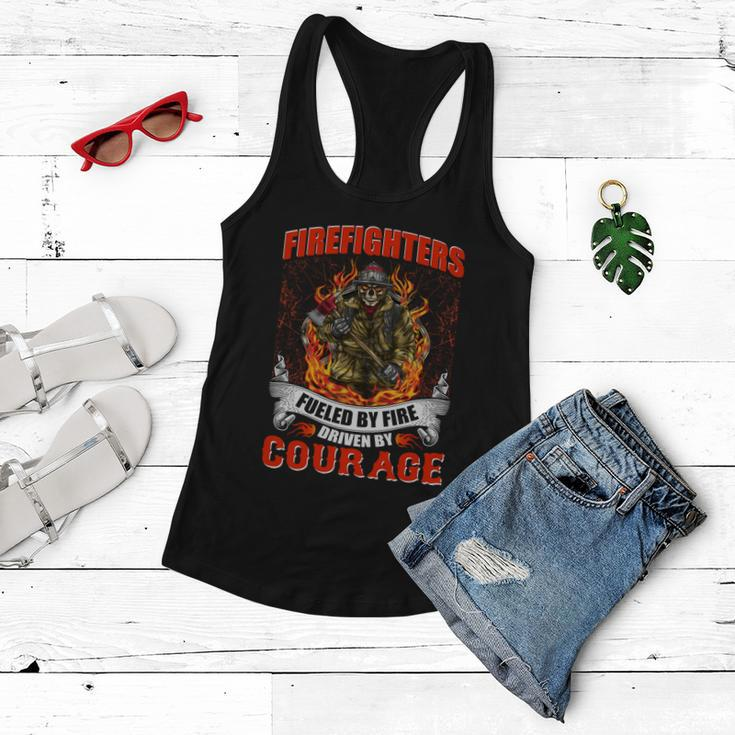Firefighters Fueled By Fire Driven By Courage Women Flowy Tank