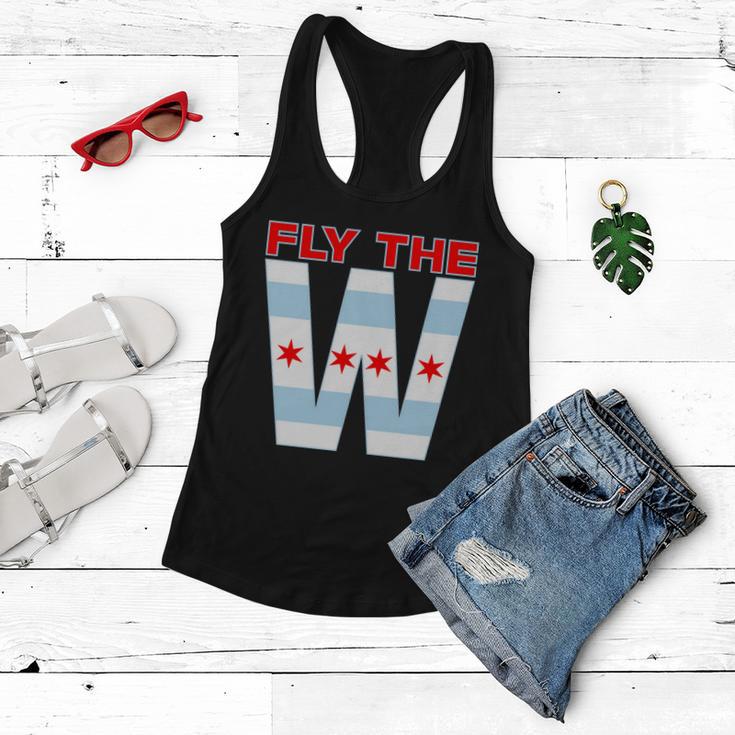 Fly The W Chicago Flag Women Flowy Tank