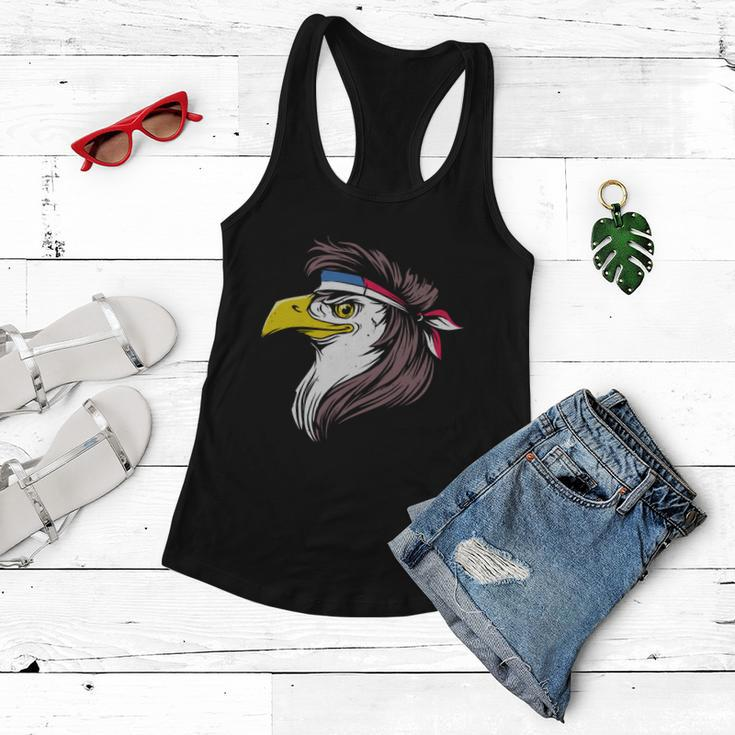 Funny Bald Eagle Mullet With American Flag 4Th Of July Gift Women Flowy Tank