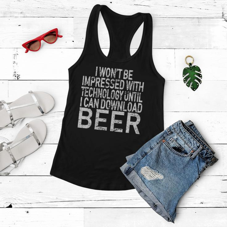 Funny Beer Drinker Women Flowy Tank
