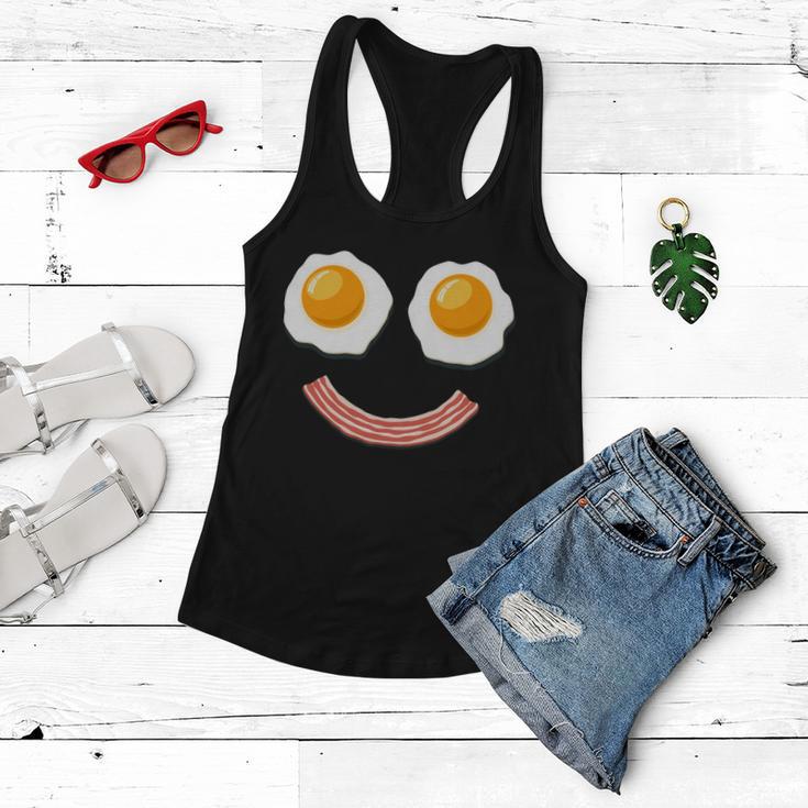 Funny Breakfast Bacon And Eggs Tshirt Women Flowy Tank