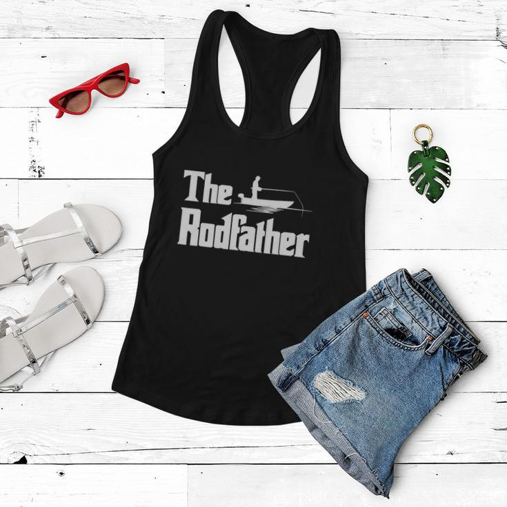 Funny Fishing For Fisherman Dad The Rodfather Women Flowy Tank