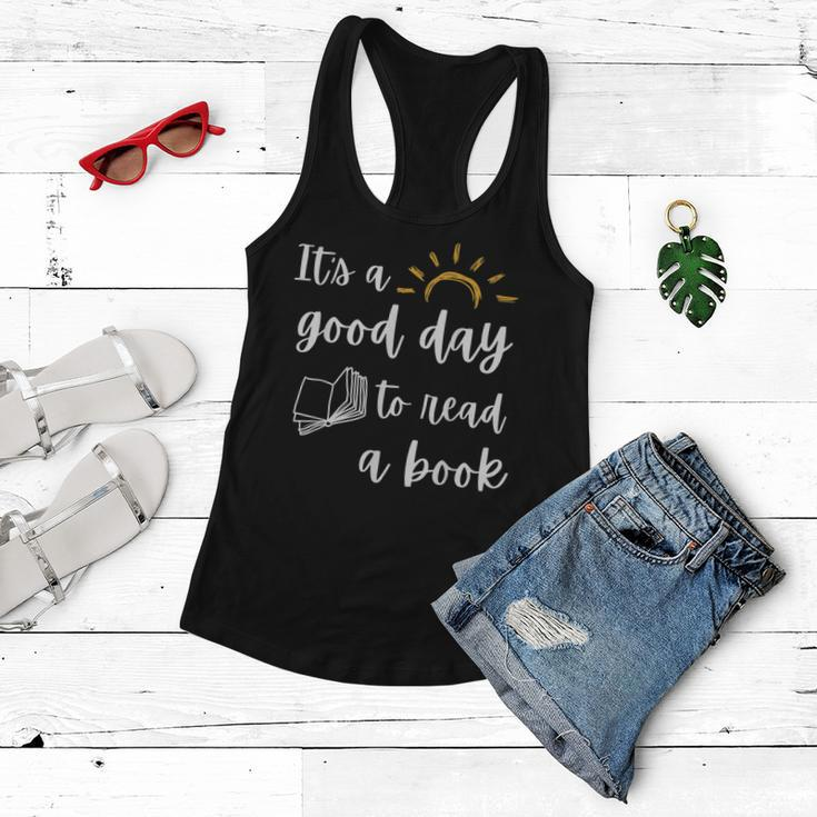 Funny Its Good Day To Read Book Funny Library Reading Lover Women Flowy Tank