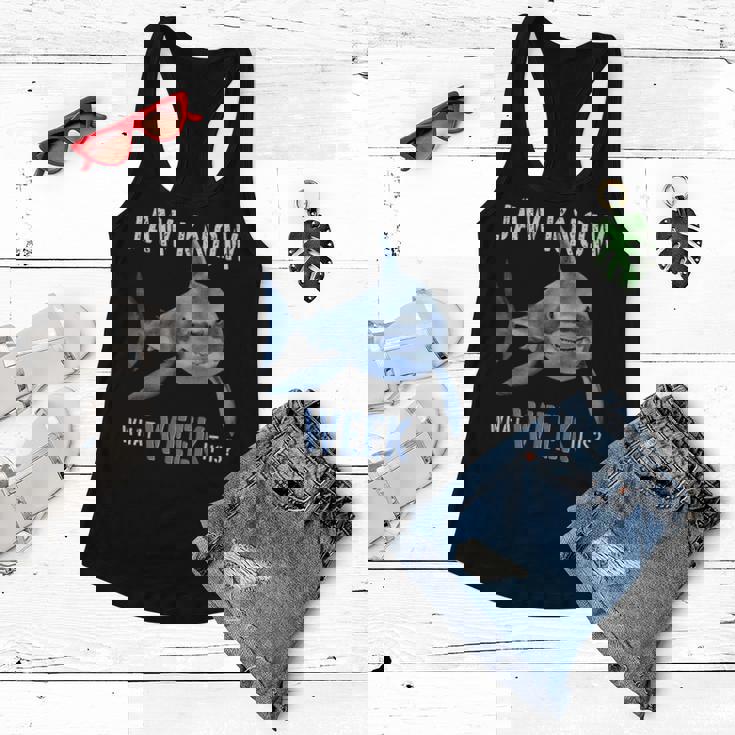 Funny Jaw Know What Week It Is Shark 2022 Funny Shark Kids Women Flowy Tank