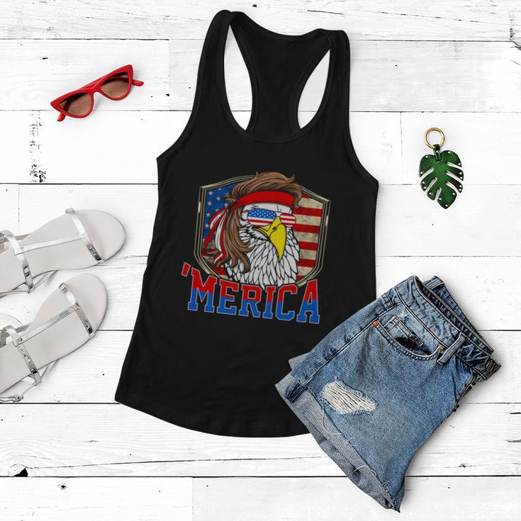 Funny July 4Th Cute Gift Merica 4Th Of July Bald Eagle Mullet Gift Women Flowy Tank