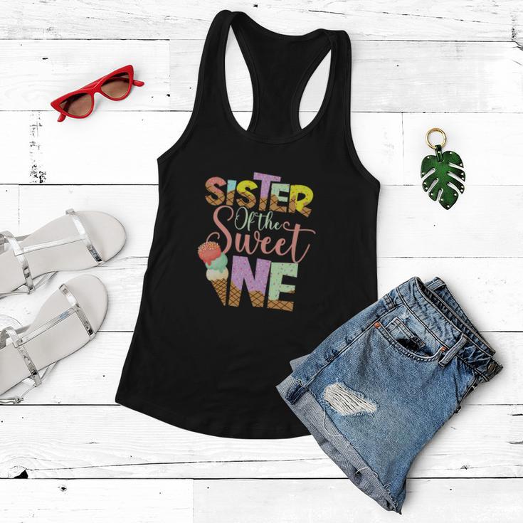 Funny Sister Of The Sweet One Cute Ice Cream Lovers V2 Women Flowy Tank