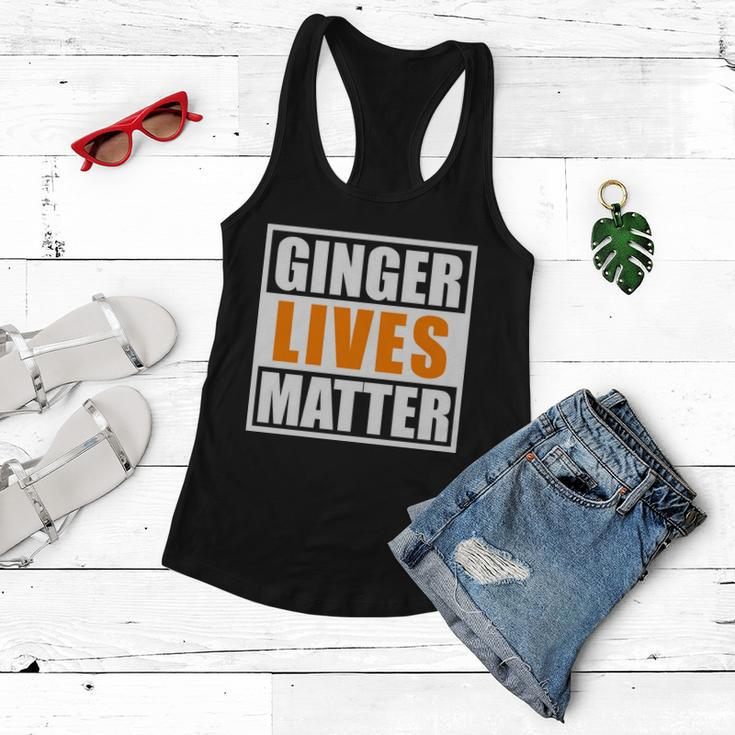 Ginger Lives Matter Funny Irish St Patricks Day Tshirt Women Flowy Tank