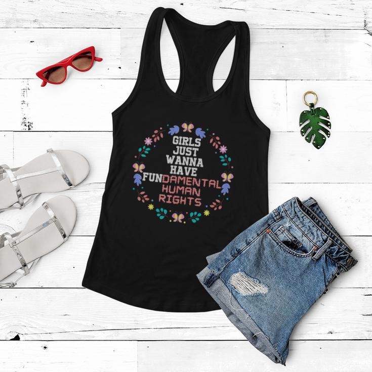 Girls Just Want To Have Fundamental Rights V2 Women Flowy Tank