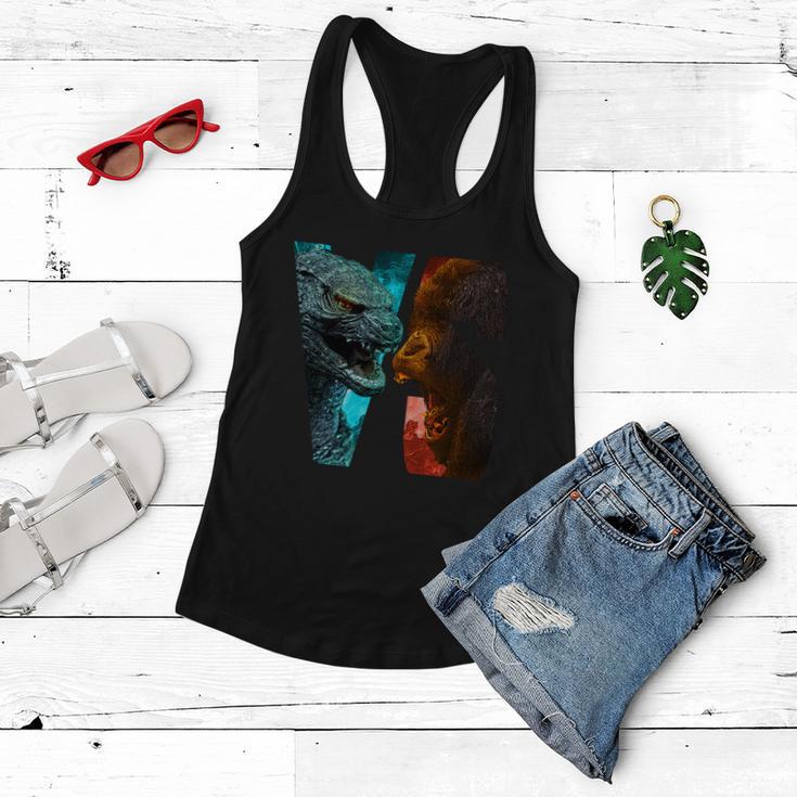 God-Zilla Versus Kong Monsters Tshirt Women Flowy Tank