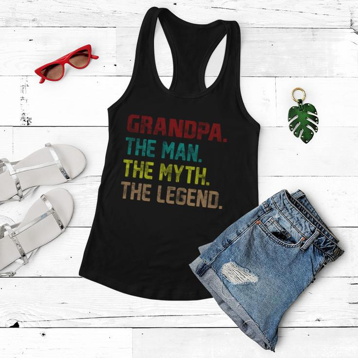 Grandpa The Man The Myth The Legend Tshirt Women Flowy Tank