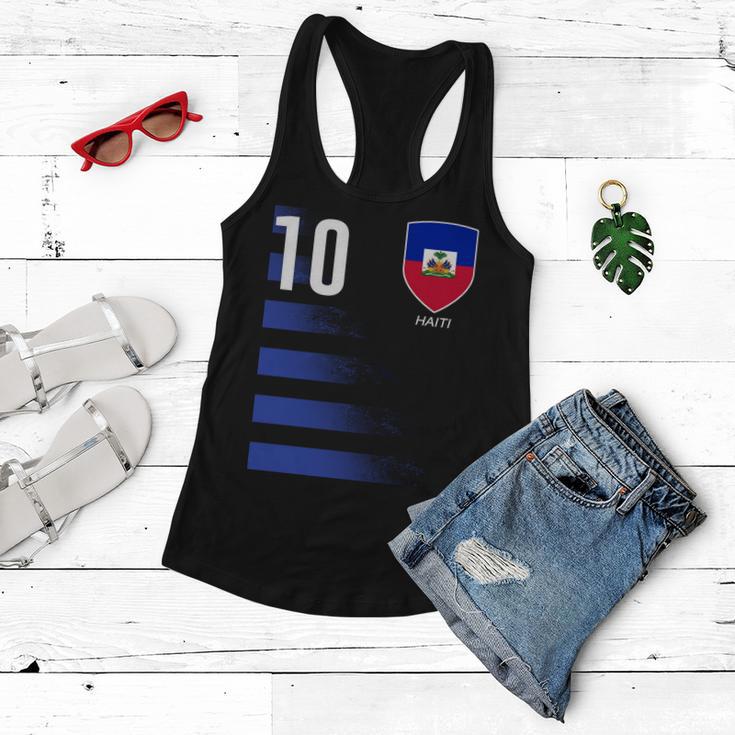 Haiti Football Soccer Futbol Jersey Women Flowy Tank