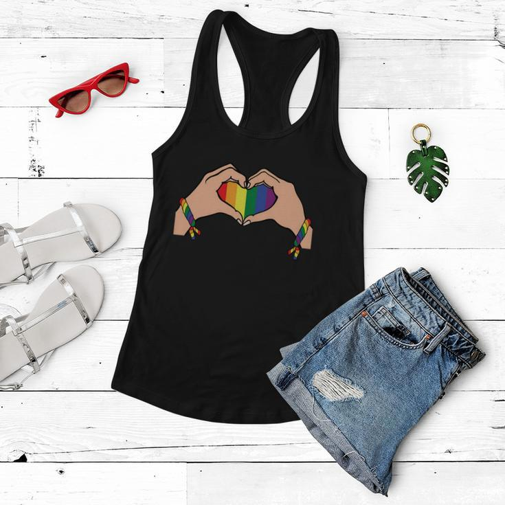 Heart Lgbt Gay Pride Lesbian Bisexual Ally Quote Women Flowy Tank