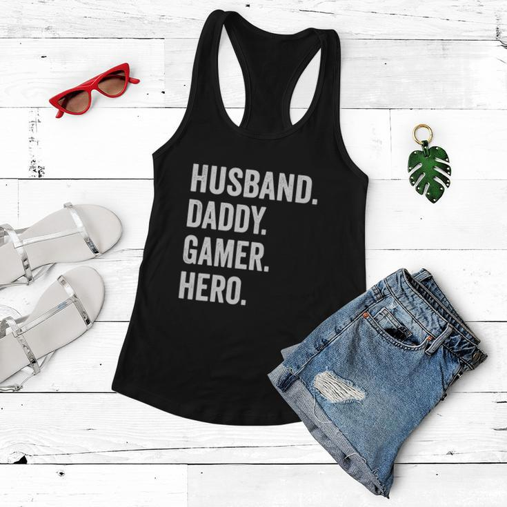Husband Dad Father Gamer Funny Gaming Women Flowy Tank