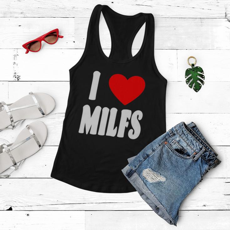 I Heart Milfs Tshirt Women Flowy Tank