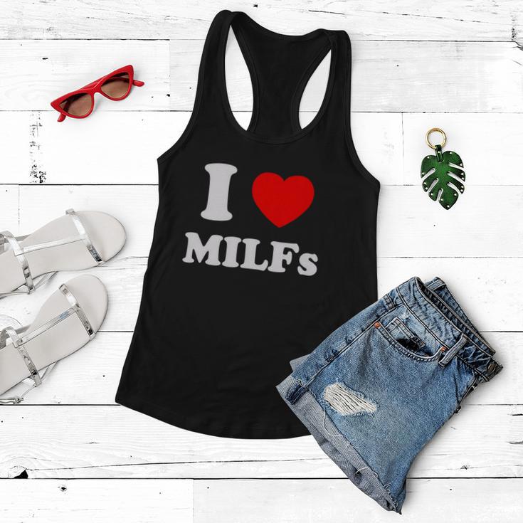 I Love Heart Milfs Tshirt Women Flowy Tank