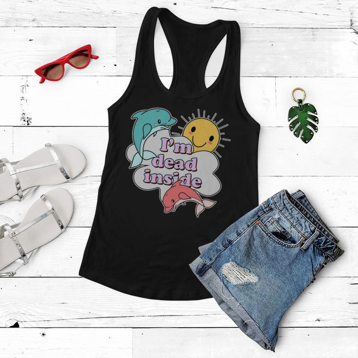 Im Dead Inside Funny Tshirt Women Flowy Tank