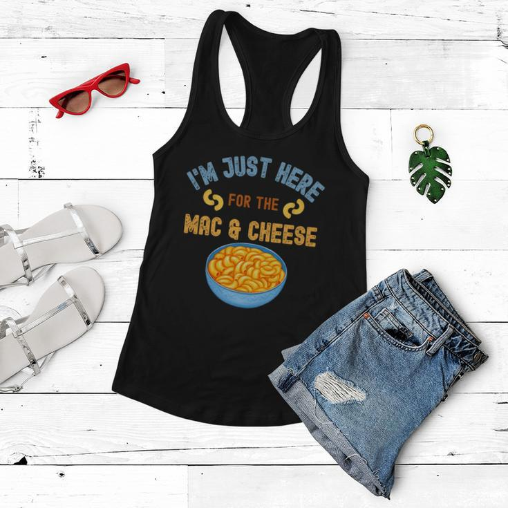 Im Just Here For The Mac And Cheese Funny Food Humor Women Flowy Tank