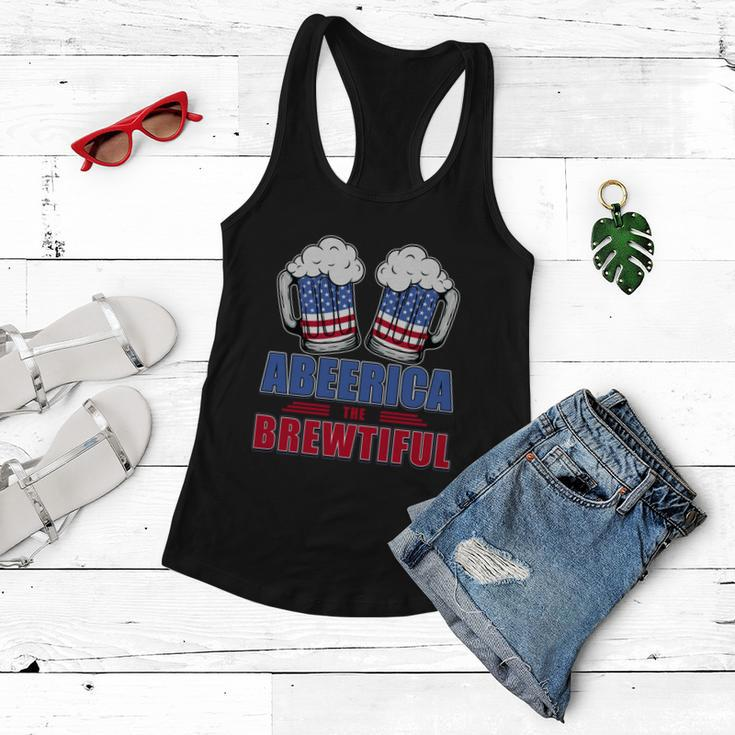Independence Day Abeerica The Brewtiful 4Th Of Juli Ing Gift Women Flowy Tank