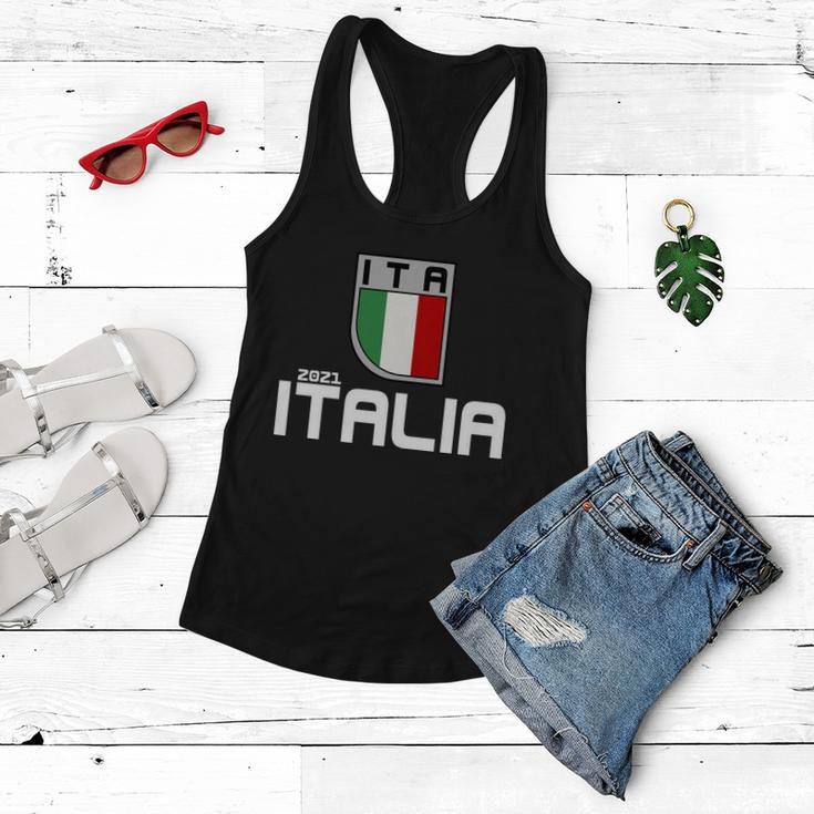 Italy Italia 2021 Football Soccer Logo Tshirt Women Flowy Tank