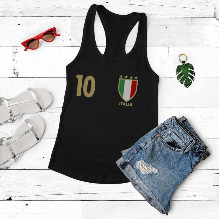 Italy Italia No 10 Futbol Soccer Jersey Women Flowy Tank